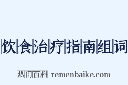 饮食治疗指南组词是什么意思的图片